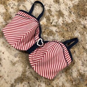 Cleo by Panache swim bikini top sailor sz 32G